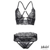 Ella Lace Bra, Thong, Mask, and Cuffs Set