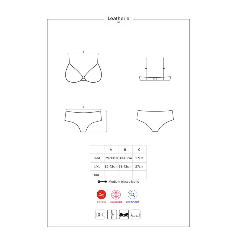 Leatheria 2 Pieces Set Black