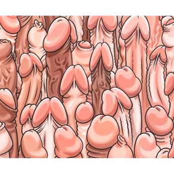 Rectangular Penis PC mat 22 x 18 cm