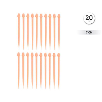 Penis-shaped skewers 20 units