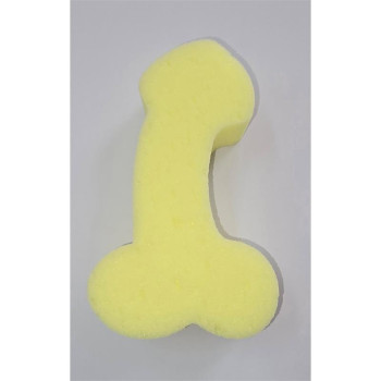 Bath Sponge Penis-Shaped Yellow