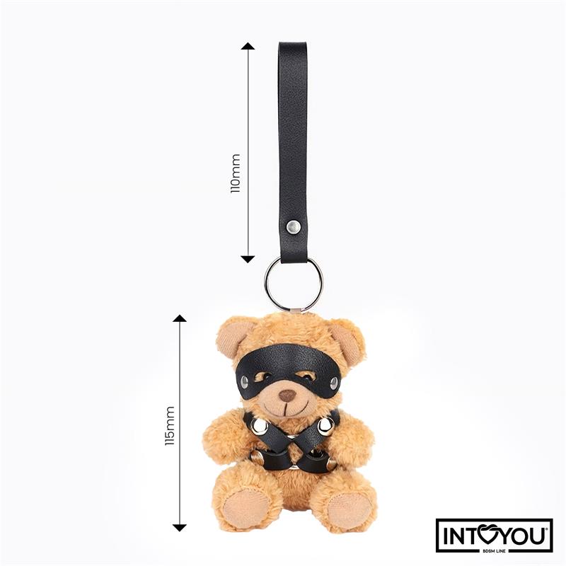 Bearly Keychain BDSM Teddy Bear with Chest Harness