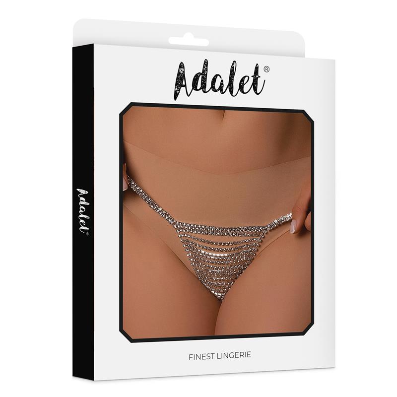 Naia Sparkly Thong Silver One Size