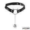 choker with cat ear hoop and bell