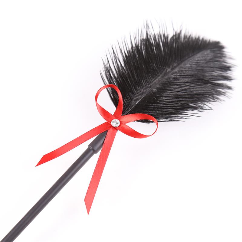 Feather Tickler and Paddle 36 cm Red/Black