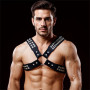 Adonis Chest Bondage Harness for Men Vegan Leather