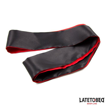 Satin  Blindfold Red and Black