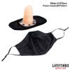Face mask with 6 cm Detachable Dildo