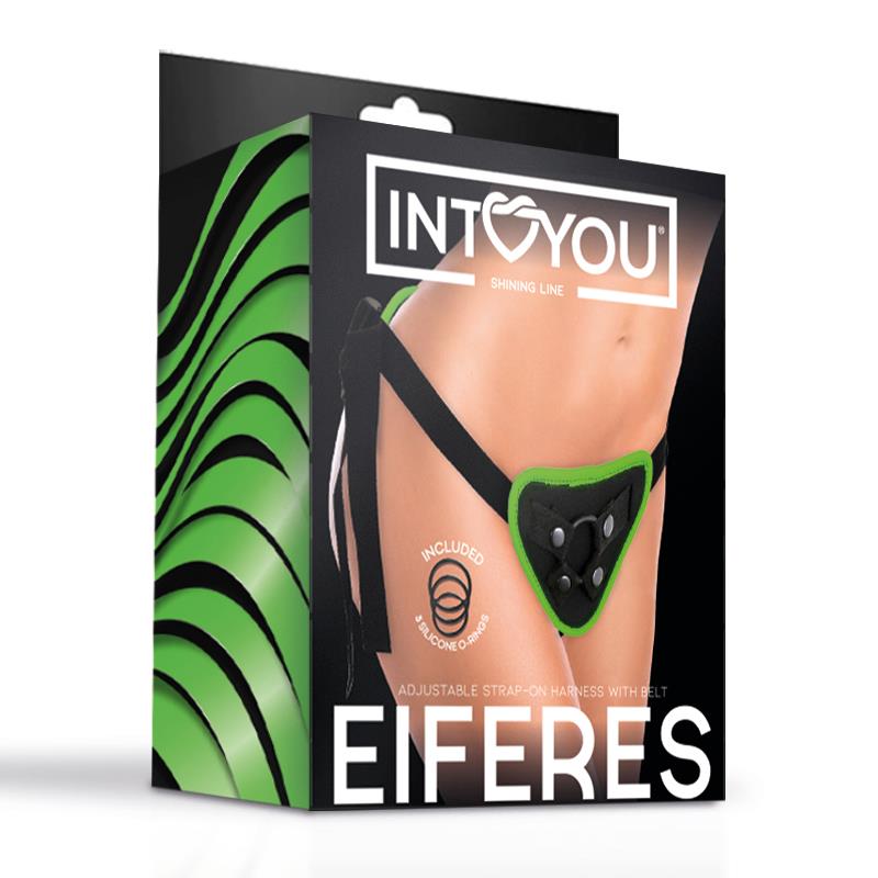 Eiferes Glow in the Dark Adjustable Strap-On Harness Corset Style