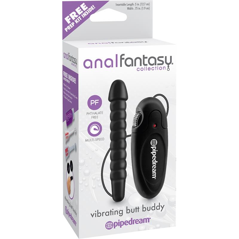 Vibrating Anal Stimulator Butt Buddy Black