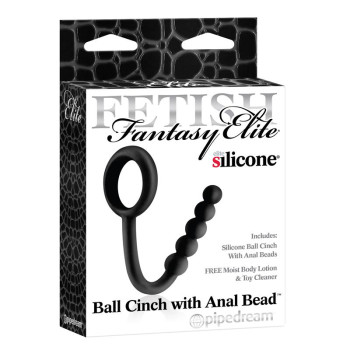 Fetish Fantasy Elite Ball Cinch with Anal Bead Black