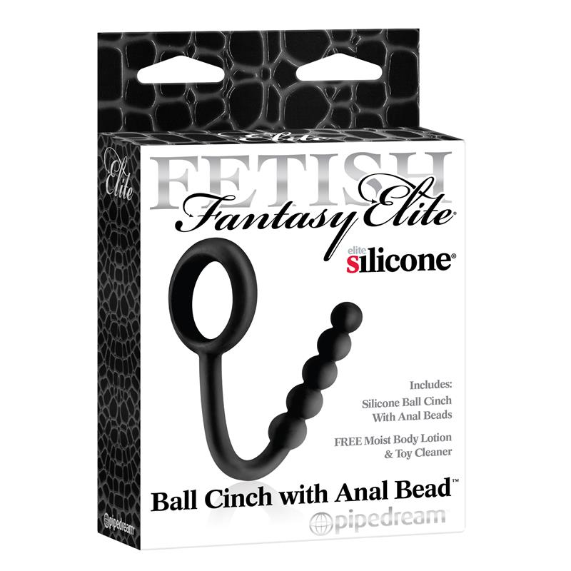 Fetish Fantasy Elite Ball Cinch with Anal Bead Black