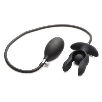 Dark Pearl Inflatable Vibrating Butt Plug with Remote