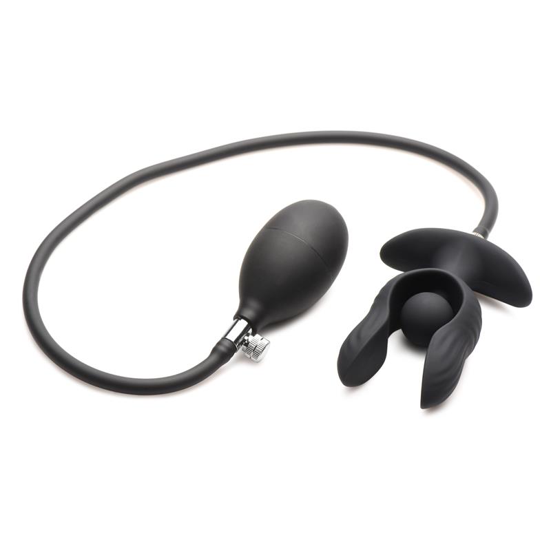 Dark Pearl Inflatable Vibrating Butt Plug with Remote