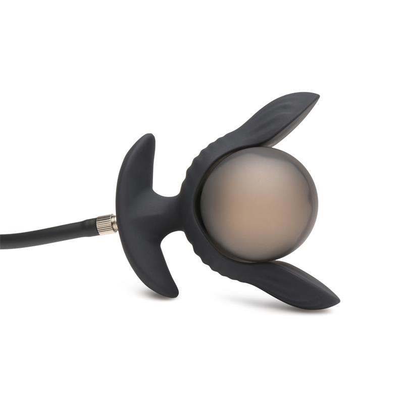 Dark Pearl Inflatable Vibrating Butt Plug with Remote