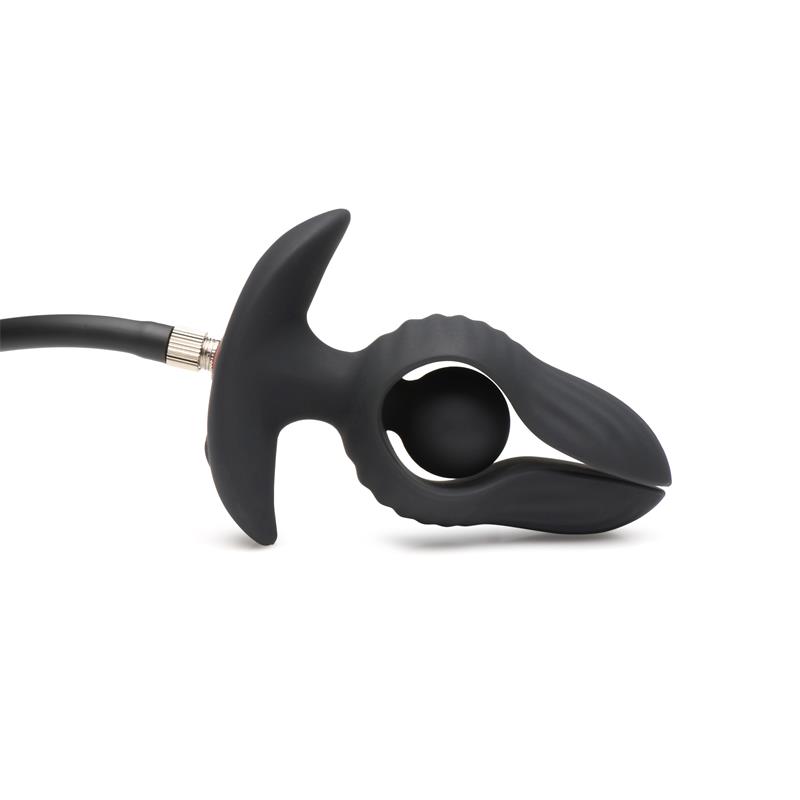 Dark Pearl Inflatable Vibrating Butt Plug with Remote