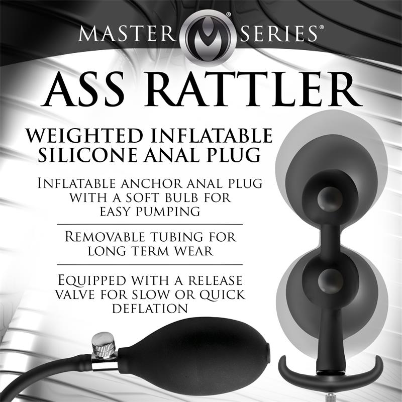 Ass Rattler Weighted Inflatable Anal Balls
