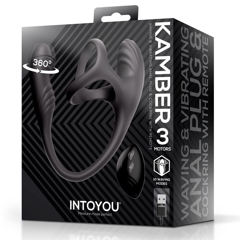 Kamber 360? Waving Vibrating Anal Plug and Cockring