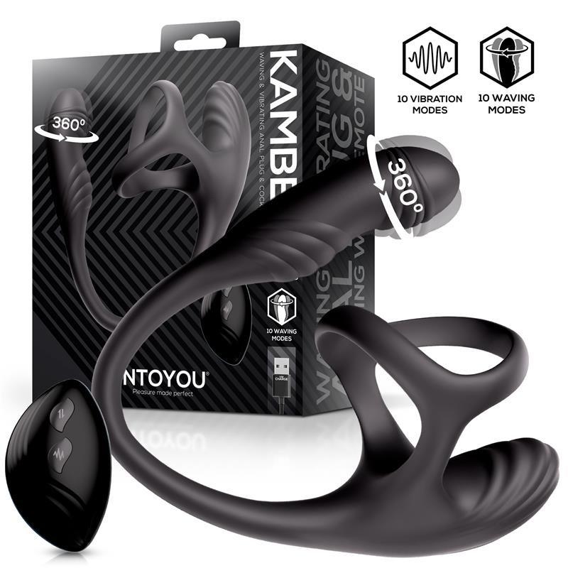 Kamber 360? Waving Vibrating Anal Plug and Cockring