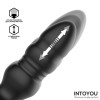 Krax Butt Plug with Vibration, Thrusting, Led Light and Remote
