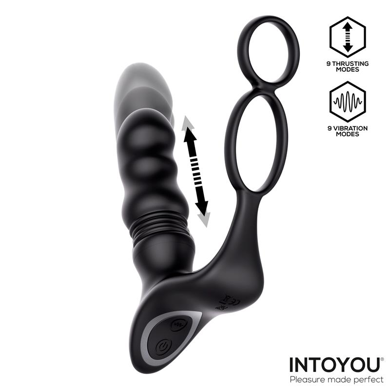 Womp Prostate Massager with Vibration, Thrusting and Remote
