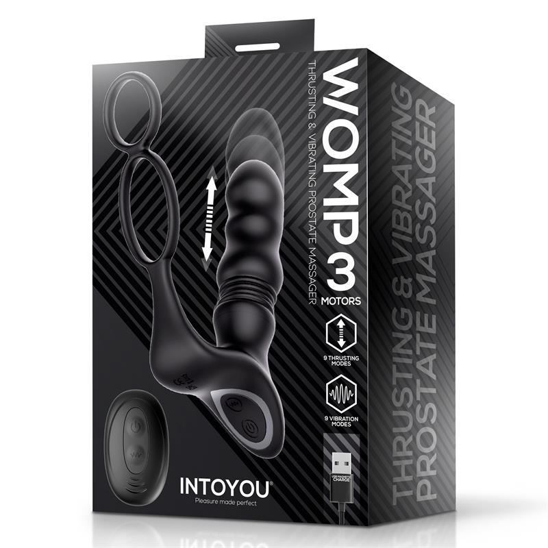 Womp Prostate Massager with Vibration, Thrusting and Remote