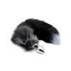 Black And White Fox Tail Plug M