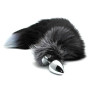 Black And White Fox Tail Plug L