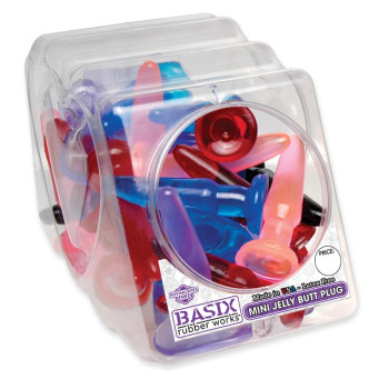 Mini Butt Plug Display Assorted Colors