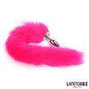 Anal plug with tail Hot Pink 40 cm