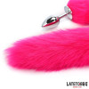 Anal plug with tail Hot Pink 40 cm