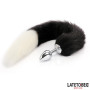 Fox Tail Anal Plug Black and White 40 cm