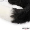 Fox Tail Anal Plug Black and White 40 cm