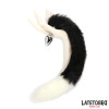 Fox Tail Anal Plug Black and White 40 cm