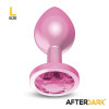 Anodyzed Anal Plug Pink with Jewel Size L