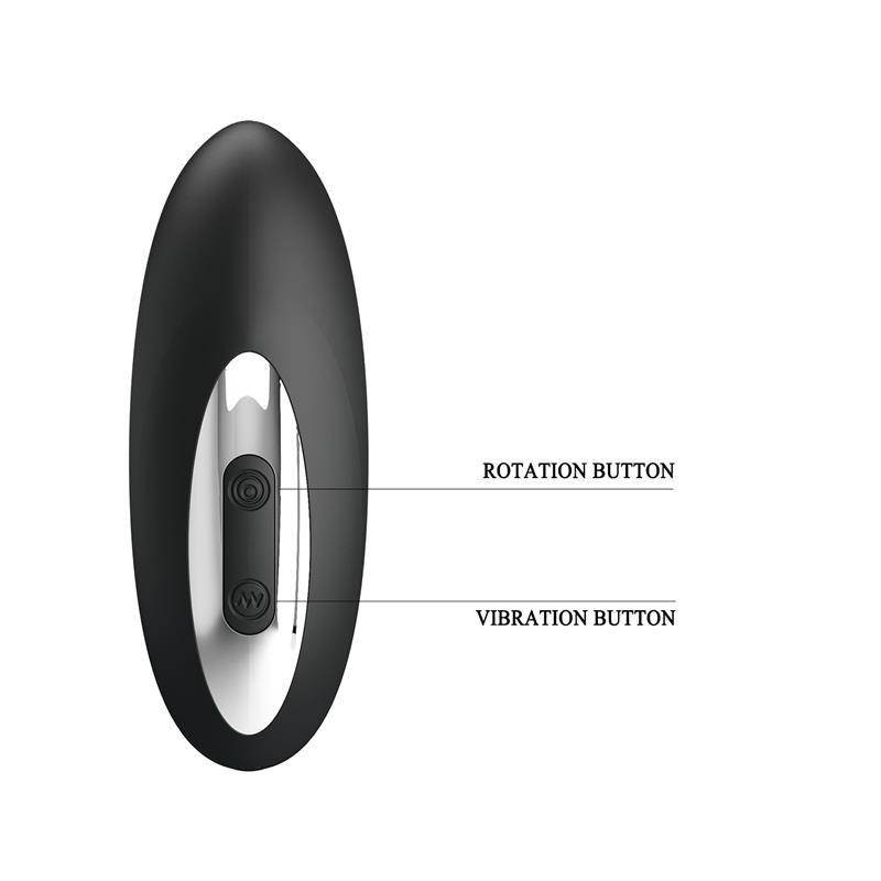 Prostate Massager with Vibration and Rotating Balls