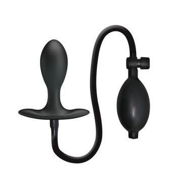 Inflatable Anal Plug with Internal Ball Weight