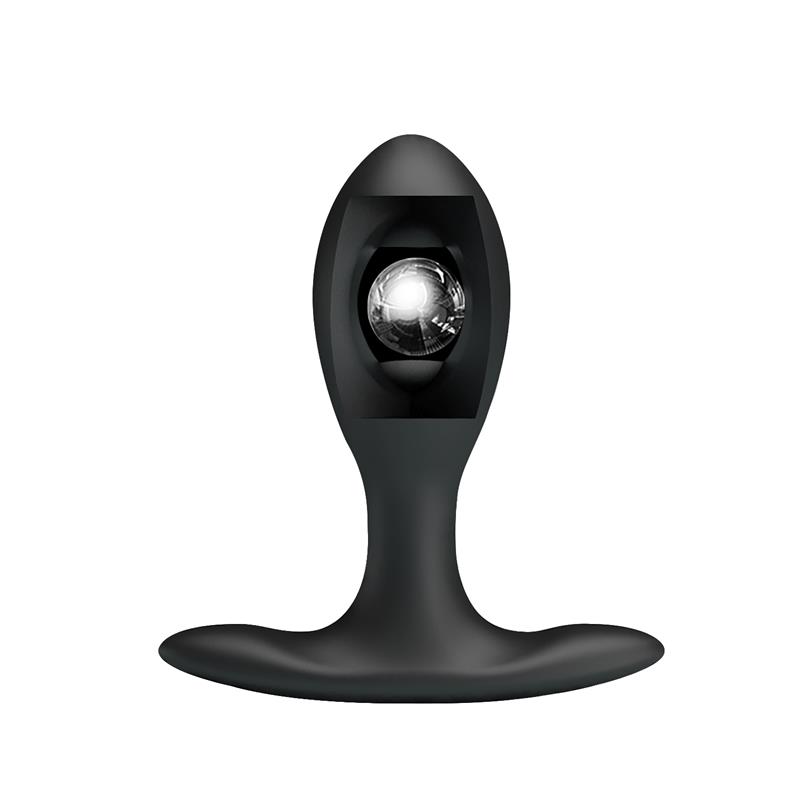 Inflatable Anal Plug with Internal Ball Weight