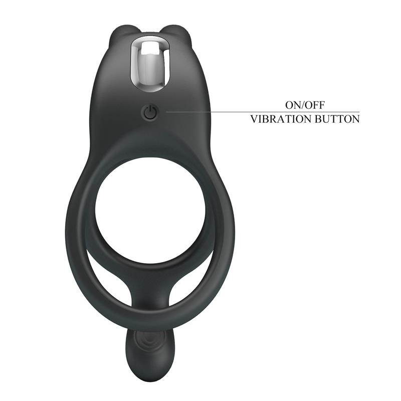 Seth Vibrating Double Cock Ring