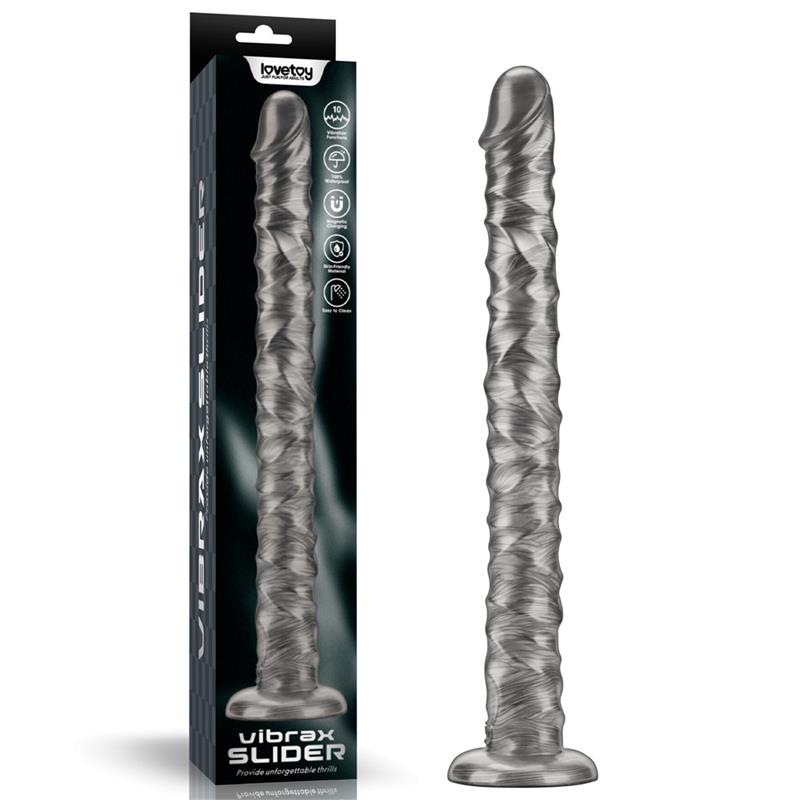 Vibrax Slider Anal DIldo with Vibration King Sized 16