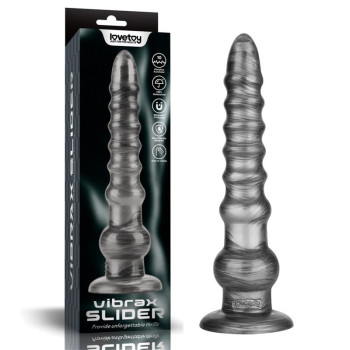 Vibrax Slider Anal Dildo with Vibration King Sized 12.5