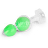 Gemoria Silicone Butt Plug Internal steel ball Glow in Dark