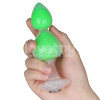 Gemoria Silicone Butt Plug Internal steel ball Glow in Dark