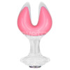 Gemoria Silicone Butt Plug dual crescent-shaped tip Glow Dark