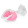 Gemoria Silicone Butt Plug dual crescent-shaped tip Glow Dark