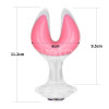Gemoria Silicone Butt Plug dual crescent-shaped tip Glow Dark