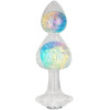 Gemoria Silicone Butt Plug with Crystal Sphere Multicolor