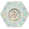 Gemoria Silicone Butt Plug with Crystal Sphere Multicolor