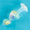 Gemoria Silicone Butt Plug with Crystal Sphere Multicolor