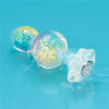 Gemoria Silicone Butt Plug with Crystal Sphere Multicolor